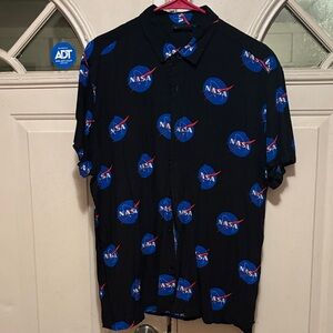 Black and Blue Men's Shirt